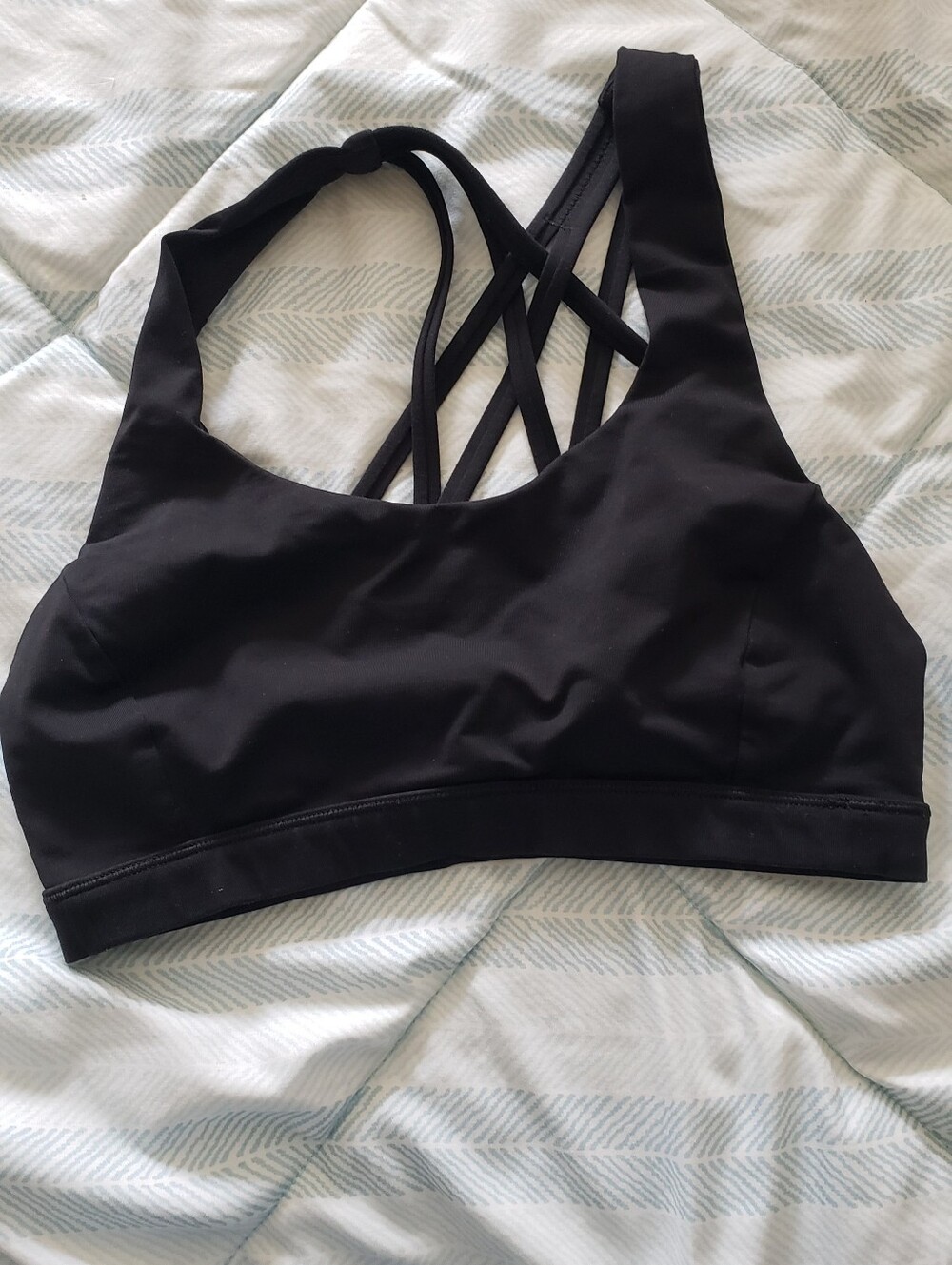 lululemon athletica Black Strappy Sports Bra